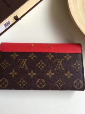 Louis Vuitton Replica MONOGRAM CANVAS Pallas WALLET M58414 Red(1c108-711313)