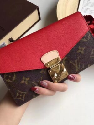 Louis Vuitton Replica MONOGRAM CANVAS Pallas WALLET M58414 Red(1c108-711313)