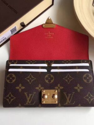 Louis Vuitton Replica MONOGRAM CANVAS Pallas WALLET M58414 Red(1c108-711313)