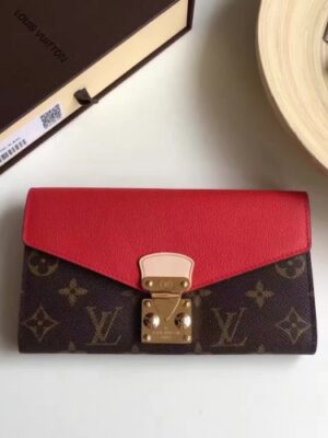 Louis Vuitton Replica MONOGRAM CANVAS Pallas WALLET M58414 Red(1c108-711313)