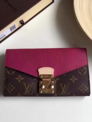 Louis Vuitton Replica MONOGRAM CANVAS Pallas WALLET M58414 purple(1c108-711311)