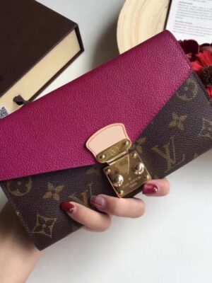 Louis Vuitton Replica MONOGRAM CANVAS Pallas WALLET M58414 purple(1c108-711311)