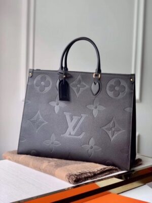 Louis Vuitton Replica MONOGRAM EMPREINTE ONTHEGO TOTE BAG BLACK M44925