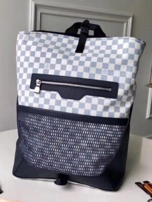 Louis Vuitton Replica Matchpoint Backpack Bag N40018 Damier Coastline Canvas 2018