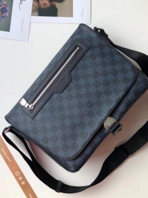 Louis Vuitton Replica Matchpoint Messenger Bag N40010 Damier Cobalt Canvas 2018