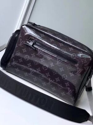 Louis Vuitton Replica Men’s Camera Bag M43884 Monogram Dark Glaze Coated Canvas 2018