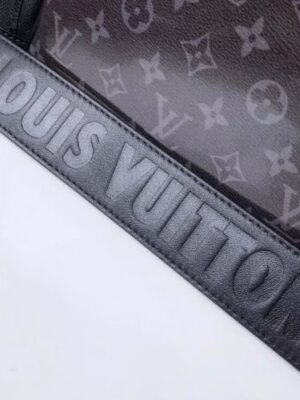 Louis Vuitton Replica Men’s Camera Bag M43884 Monogram Dark Glaze Coated Canvas 2018