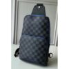 Louis Vuitton Replica Men's Damier Graphite Canvas Avenue Sling Bag N40008 Blue 2018