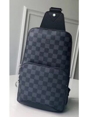 Louis Vuitton Replica Men's Damier Graphite Canvas Avenue Sling Bag N41719