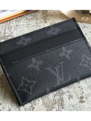 Louis Vuitton Replica Men's Double Card Holder M62170 Monogram Eclipse Canvas