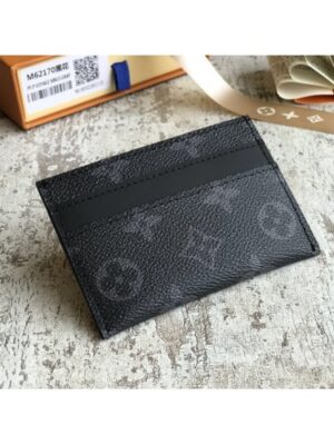 Louis Vuitton Replica Men's Double Card Holder M62170 Monogram Eclipse Canvas