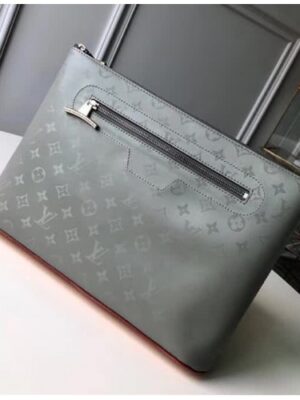 Louis Vuitton Replica Men's Pochette Cosmos Clutch M63240 Monogram Titanium 2018