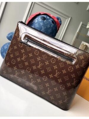 Louis Vuitton Replica Men’s Pochette Cosmos Clutch M63271 Monogram Glaze Canvas 2018