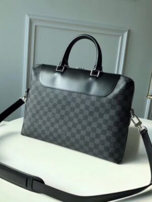 Louis Vuitton Replica Men's Porte-Documents Jour N48260 Monogram Graphite Canvas 2018