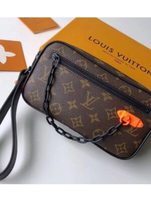 Louis Vuitton Replica Men's Virgil Abhol Chain Clutch in Monogram Canvas M44458 2018