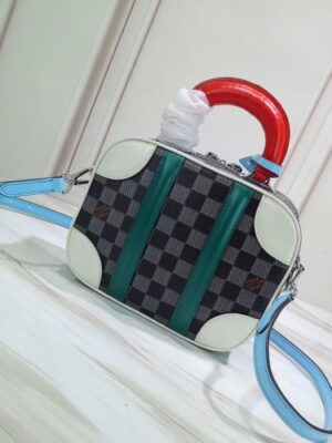 Louis Vuitton Replica Mini Luggage Bag Damier Graphite Canvas 2019