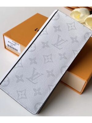 Louis Vuitton Replica Monogram Antarctica Canvas Brazza Wallet M30298 White 2019