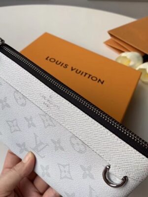 Louis Vuitton Replica Monogram Antarctica Canvas Discovery Pochette Bag M30279 White 2019