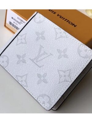 Louis Vuitton Replica Monogram Antarctica Canvas Multiple Wallet M30300 White 2019