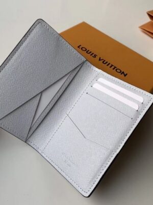 Louis Vuitton Replica Monogram Antarctica Canvas Pocket Organiser Wallet M30315 White 2019