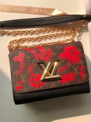 Louis Vuitton Replica Monogram Blossom Red Twist MM Bag M43639 2018