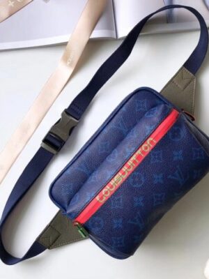 Louis Vuitton Replica Monogram Blue Canvas Bumbag Bag M43828 2018