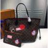 Louis Vuitton Replica Monogram Canvas Badge Detail Neverfull MM Bag 2017