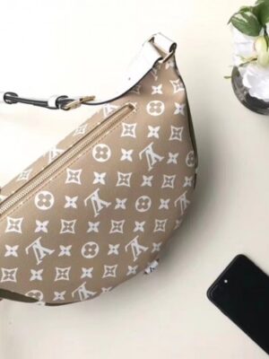 Louis Vuitton Replica Monogram Canvas Bumbag M44611 Kaki/White/Apricot 2019