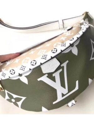 Louis Vuitton Replica Monogram Canvas Bumbag M44611 Kaki/White/Apricot 2019