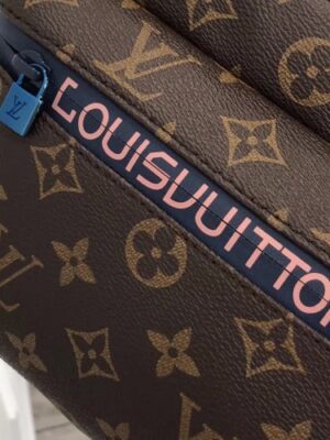 Louis Vuitton Replica Monogram Canvas Camera Shoulder Bag Blue/Brown 2018