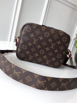 Louis Vuitton Replica Monogram Canvas Camera Shoulder Bag Blue/Brown 2018