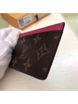 Louis Vuitton Replica Monogram Canvas Card Holder M60703 Hot Pink