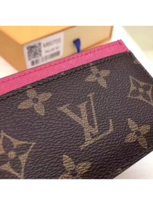 Louis Vuitton Replica Monogram Canvas Card Holder M60703 Hot Pink