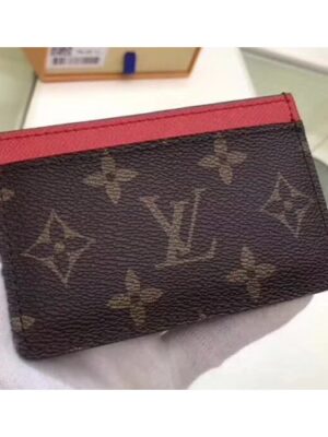 Louis Vuitton Replica Monogram Canvas Card Holder M60703 Red