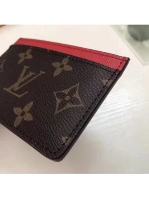 Louis Vuitton Replica Monogram Canvas Card Holder M60703 Red