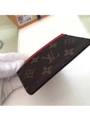 Louis Vuitton Replica Monogram Canvas Card Holder M60703 Red