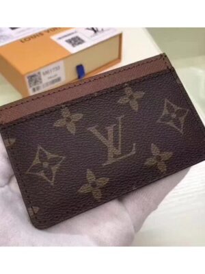 Louis Vuitton Replica Monogram Canvas Card Holder M61733 Brown