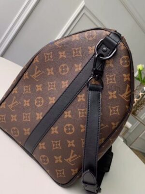 Louis Vuitton Replica Monogram Canvas Chalk Keepall Bandouliere 50 Bag M44642 Marron 2019