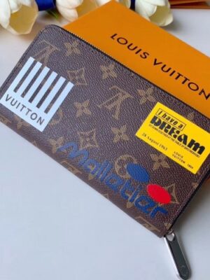 Louis Vuitton Replica Monogram Canvas Chalk Zippy Organizer Wallet M67826 Marron 2019