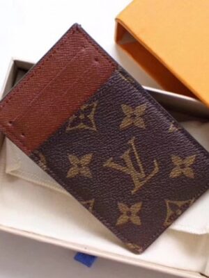 Louis Vuitton Replica Monogram Canvas Coin Card Holder M62666 Brown