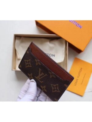 Louis Vuitton Replica Monogram Canvas Coin Card Holder M62666 Brown