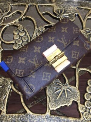 Louis Vuitton Replica Monogram Canvas Elysee Wallet M60413 blue