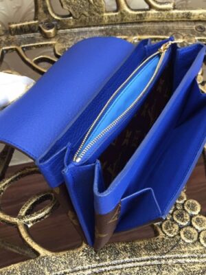 Louis Vuitton Replica Monogram Canvas Elysee Wallet M60413 blue