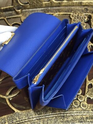 Louis Vuitton Replica Monogram Canvas Elysee Wallet M60413 blue