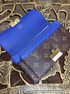 Louis Vuitton Replica Monogram Canvas Elysee Wallet M60413 blue