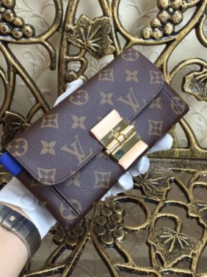 Louis Vuitton Replica Monogram Canvas Elysee Wallet M60413 blue