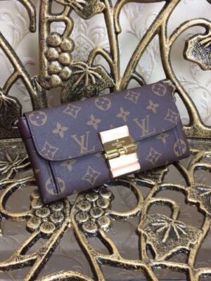 Louis Vuitton Replica Monogram Canvas Elysee Wallet M60413 chocolate