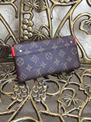 Louis Vuitton Replica Monogram Canvas Elysee Wallet M60413 red