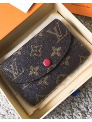 Louis Vuitton Replica Monogram Canvas Envelop Rosalie Coin Purse M41939 Fuchsia