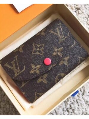 Louis Vuitton Replica Monogram Canvas Envelop Rosalie Coin Purse M62361 Hot Pink